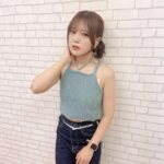 Reo Kurachi Instagram - 昨日は、絵空ちゃんカラーのグリーンのビスチェにしました💚 マネージャーさん撮📸🙏