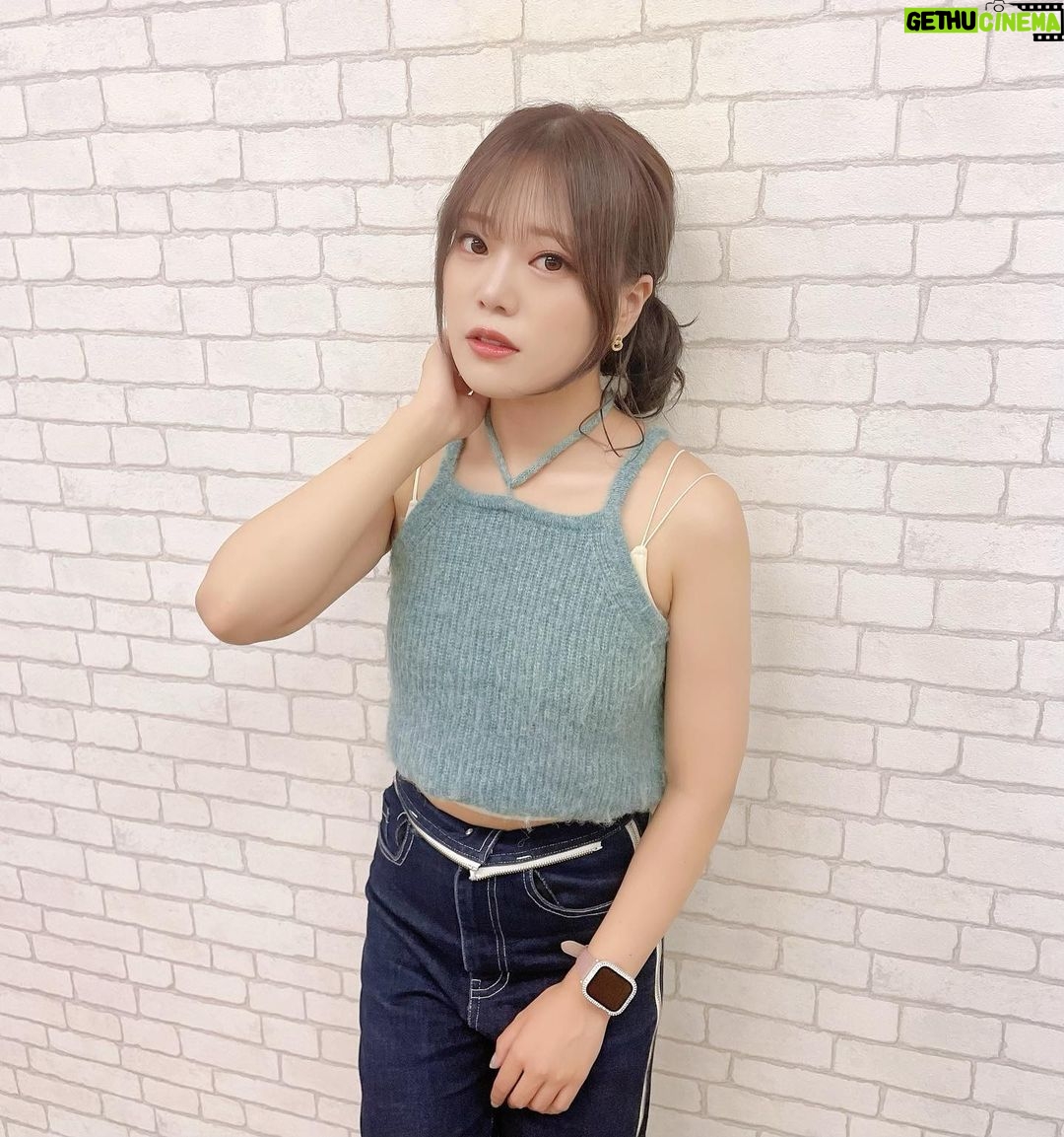 Reo Kurachi - 3.8K Likes - 昨日は、絵空ちゃんカラーのグリーンのビスチェにしました💚
マネージャーさん撮📸🙏