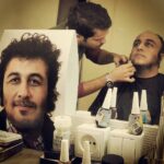 Reza Attaran Instagram - استاد سعید ملکان درحال گریم نهنگ
