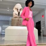 Rhinnan Payne Instagram - •Pink•Suits•Me• Penn Museum