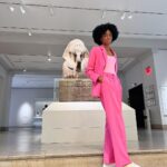 Rhinnan Payne Instagram - •Pink•Suits•Me• Penn Museum