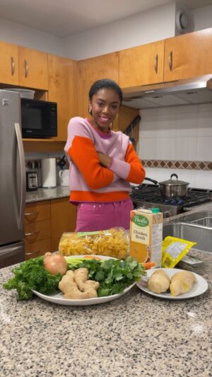 Rhinnan Payne Instagram - Chicken Noodle Soup! Chicken Noodle Soup! 
🥣🐓🥣🐓🥣🐓🥣
Chicken noodle soup. Chicken (noodle) soup for the soul. Whose soul? Mine and yours if you make this. It’s a simple recipe, ya know? But add whatever you want to it. Do what you want! Who am I to stop you?
It’s warm comfy and cozy for these cold days. Which is all I can ask a soup to be. Warm, comfy, and cozy. 
🥣🐓🥣🐓🥣🐓🥣
#chicken #noodle #soup #chickennoodlesoup #yay #norecipe #just #gowiththeflow #noodles #cilantro #parsely #dont #need #it #recipes #are #loose #ideas #cooking #culinary #professional #imachef #imastar #foodnetwork #callme #now