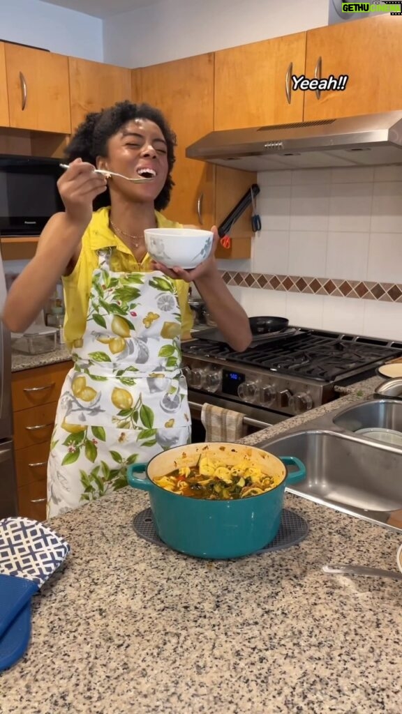 Rhinnan Payne Instagram - Soup! Soup! Tortellini Soup! 🥣🥣🥣🥣 Wow, look at me go in the kitchen. How fantastic. Tortellini Soup. It’s a soup. It’s the soup I made. I found recipes all over the internet. Read them just a little bit and hoped my brain absorbed the all the information needed, okay? And I’d say did a good job overall. I like cooking. It is fun. It is nice. and I’m getting better at it. In the end, I have a whole meal to eat. Which is great. So it’s all good to me. 🥣🥣🥣🥣 #tortellini #soup #tortellinisoup #norules #norecipe #only #ingredients #friendship #pinterest #brainpower #and #trust #imachef #bigtime #chef #putmeonthefoodnetwork #please #okay #goodbye #rivalrhi #🥣