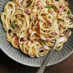 Ricardo Larrivée Instagram – Cette semaine, on explore notre garde-manger et le congélateur pour planifier notre menu de la semaine! Et on cuisine des recettes délicieuses qui nous font du bien, à nous et à notre portefeuille. 🍲

🍽️: Soupe de poisson à la tomate et au fenouil / Chili végétarien aux edamames / Spaghettinis carbonara à l’américaine / Poulet et chou-fleur gratinés, kale et fromage bleu / Super burger doublement cochon

Lien dans le profil (@ricardocuisine) pour voir le menu.

__________

This week, we’re exploring our pantry and freezer to plan our weekly menu! And we’re cooking delicious recipes that are good for us and our wallet. 🍲

🍽️: Fish Soup with Tomato and Fennel / Vegetarian Chili with Edamame / American Spaghettini Carbonara / Chicken-Cauliflower Gratin with Kale and Blue Cheese / Super Cool Burger

Link in the profile (@ricardocuisine) to view the menu.