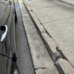 Rick Dees Instagram – Guess what is going to happen to my car door when I open it next to the sidewalk? Is there any reason to design a sidewalk like this?
