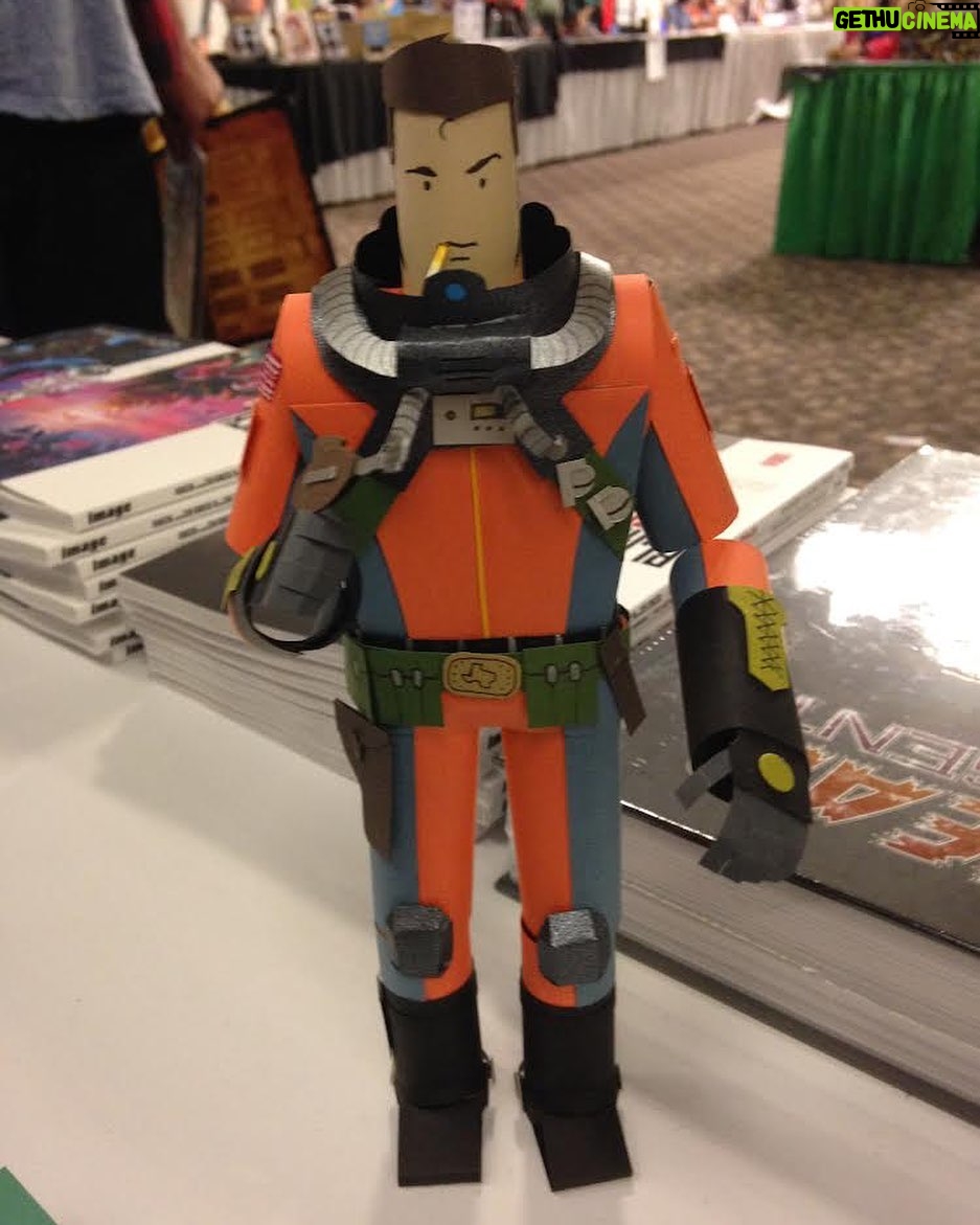 Rick Remender Instagram - Here is a paper Heath from FEAR AGENT that the wonderful @ausgerco made at the Cincinnati comicon in 2015.