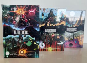 Rick Remender Instagram - The BLACK SCIENCE 10 year anniversary deluxe hardcovers are in and they are gorgeous. @matteoscalera and @morenodinisio killed themselves on these new covers.
