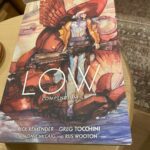 Rick Remender Instagram – LOW Compendium containing all 26 issues is coming. All good hearted people love this book. Are you going to identify yourself otherwise? Chase the goodness. Only 49.99 because we are generous men of grace and fine quality. @gregtocchini_art
 @imagecomics