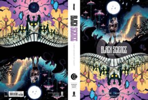 Rick Remender Instagram - BLACK SCIENCE 10 year anniversary deluxe oversized HCs vols 1-3 are off to print. First printing is limited to 6000 copies each and we do burn through those fast. So if you want them, order through a great local comic shop! Or die in regret! 

@matteoscalera @morenodinisio @ruswooton @imagecomics @giantgenerator @erikaschnatz @deanwhitecolor
