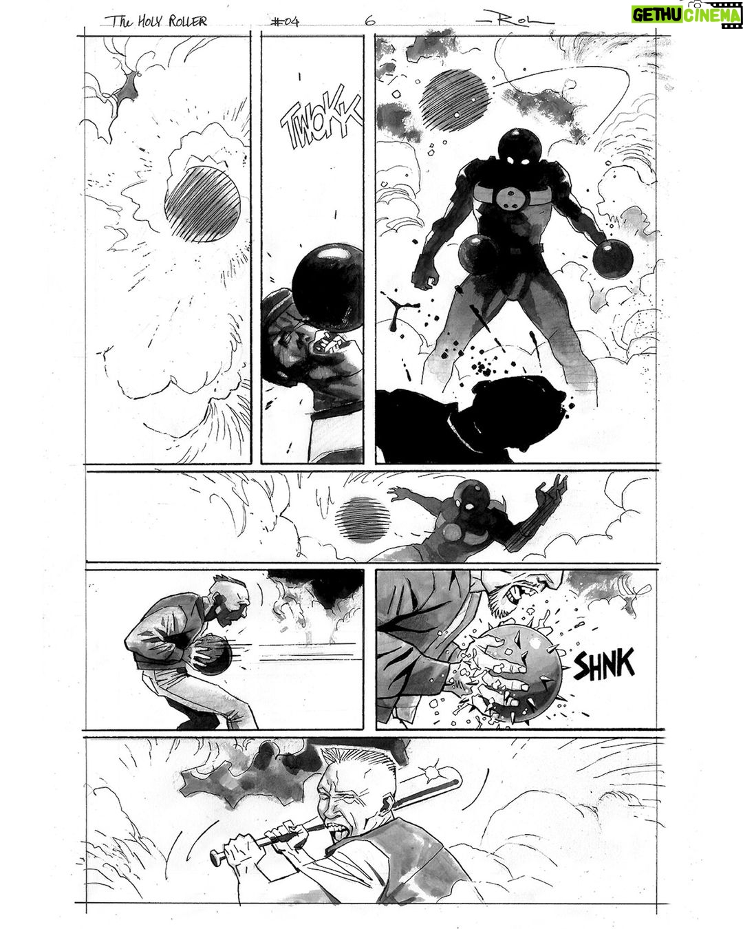 Rick Remender Instagram - Getting way ahead of myself here but these incredible HOLY ROLLER action pages by @rol.comics had to be shown.