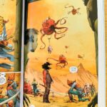 Rick Remender Instagram - I joined forces with the mighty @jomeopena to spend many years making SEVEN TO ETERNITY for you and your cousins and your neighbors and this beautiful @dcbservice variant of the oversized HC is very sold out but we still have stock on the 3rd printing of the regular cover. @jamesharrenart pops in for a bridge chapter. @matthollingsworthcolor bleeds color love on the entire thing. It’s a goddamned masterpiece printed on the best paper available and if you don’t love it I’ll buy it back from you and beat myself with it. Will film for proof.