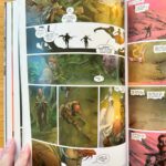 Rick Remender Instagram - I joined forces with the mighty @jomeopena to spend many years making SEVEN TO ETERNITY for you and your cousins and your neighbors and this beautiful @dcbservice variant of the oversized HC is very sold out but we still have stock on the 3rd printing of the regular cover. @jamesharrenart pops in for a bridge chapter. @matthollingsworthcolor bleeds color love on the entire thing. It’s a goddamned masterpiece printed on the best paper available and if you don’t love it I’ll buy it back from you and beat myself with it. Will film for proof.
