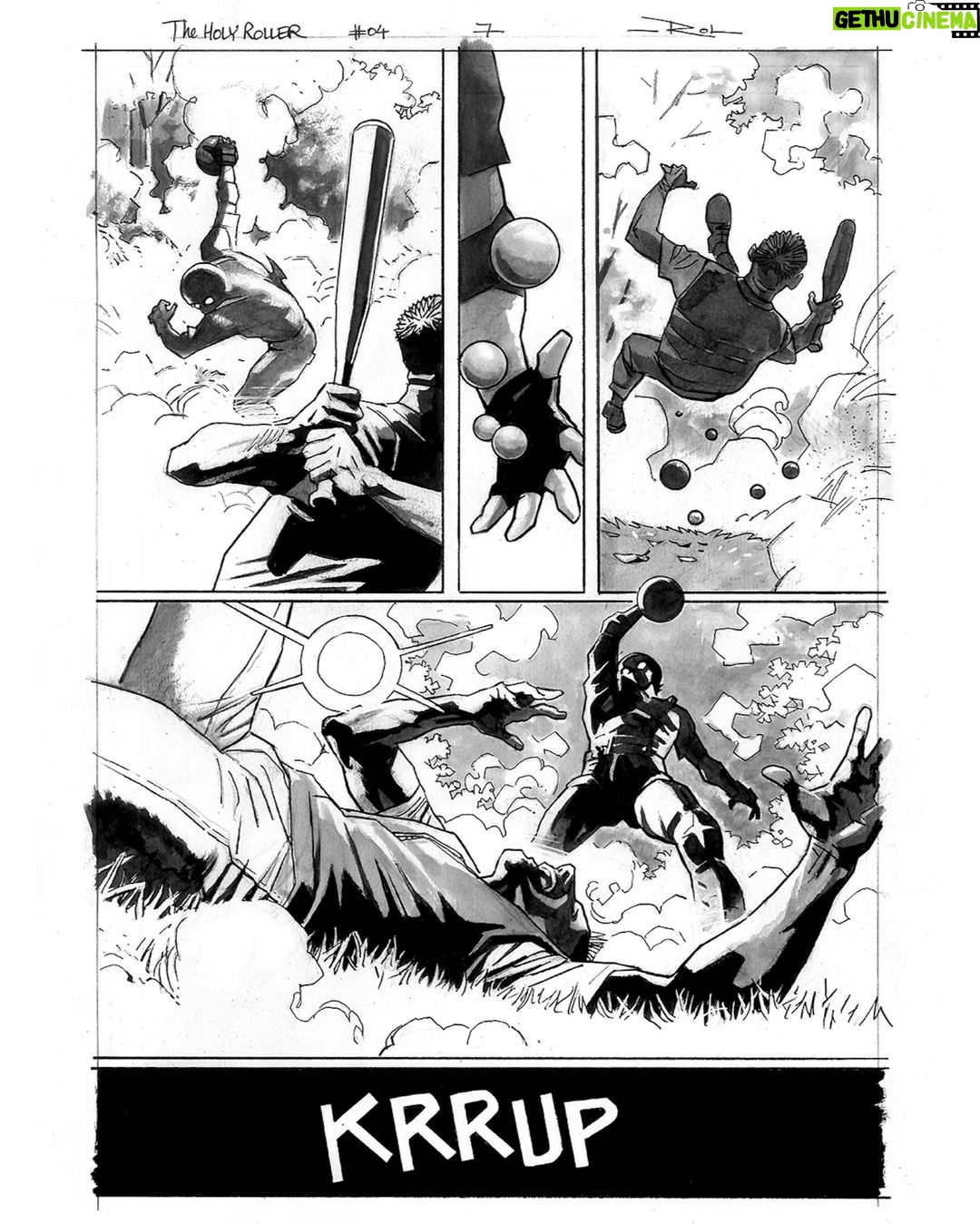 Rick Remender Instagram - Getting way ahead of myself here but these incredible HOLY ROLLER action pages by @rol.comics had to be shown.
