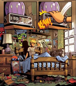 Rick Remender Instagram - Can't wait for you to see the stunning, archaeological dig of the 1984 suburbs @blitzcadet and @morenodinisio have done on GROMMETS. Issue 1 is out in May.