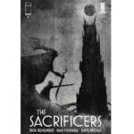 Rick Remender Instagram – The great @jeffreyalanlove did this variant cover for THE SACRIFICERS #6 that I recommend you find a copy of as it is beautiful. January 2024