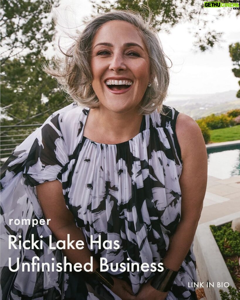 Ricki Lake Instagram - 15 years ago, daytime TV icon @rickilake gave birth on camera and started a movement. Her groundbreaking 2008 documentary 'The Business of Being Born' changed how we think about labor and delivery in America. Now, Ricki reflects on the film's impact and the work that is still to be done. Photographer: @beaugrealy Stylist: @tiffanyreid Hair: @robertsteinken1 Makeup: @debraferullomakeup Talent Bookings: @specialprojectsmedia