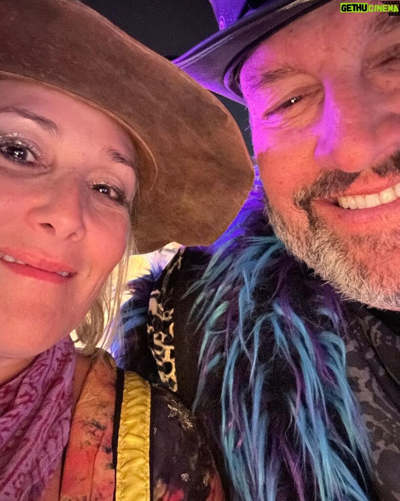 Ricki Lake Instagram - Turns out, my man’s a burner! I didn’t know he would be, but I had a feeling. This 🔥, my 4th was the best one ever. It’s safe to say, we were the most well-rested folks on the Playa. We paced ourselves, got tons of RV time, especially during the storm. Hands down, one of the best weeks of our lives. #thankslarryharvey #burningman2023 #kostumekult ♥