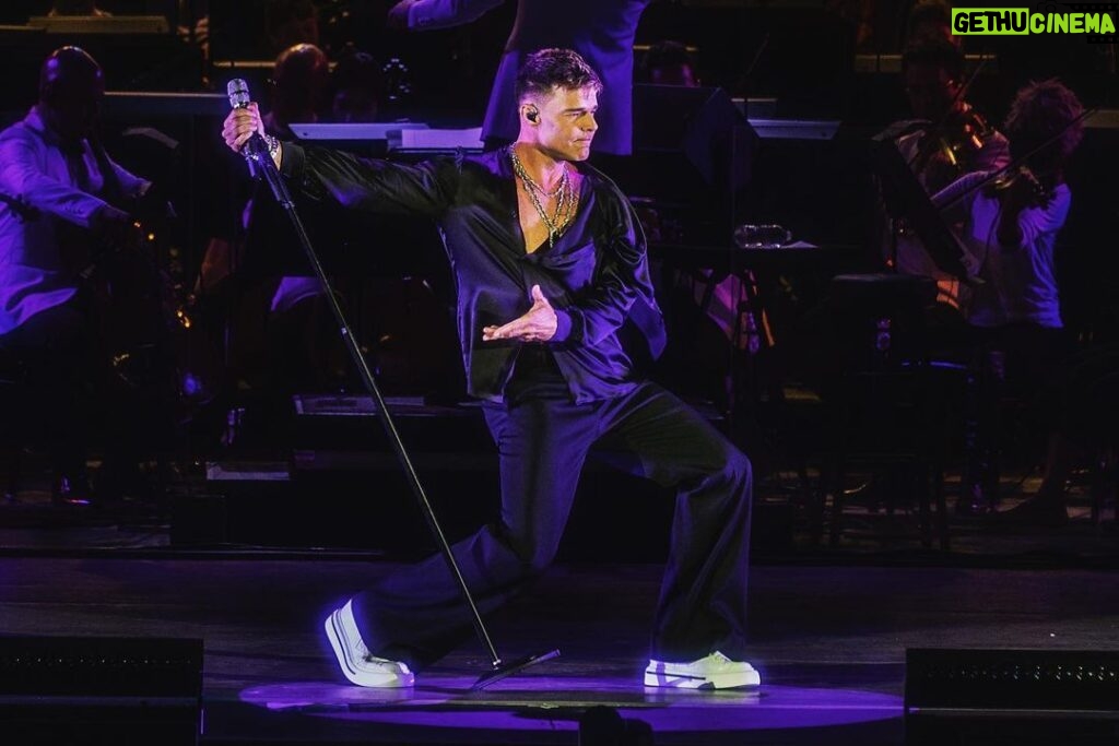 Ricky Martin Instagram - Two amazing nights with @gustavodudamel and @laphil at @hollywoodbowl. Two performances I will never forget filled with passion, nostalgia and a RAW sentiment that pushes me to keep doing what I love. I can already feel there is a before and after. Let’s see what’s ahead of us. One day at a time. To everyone in the audience, thank you so much for the energy you gave me. It filled me up like rocket fuel. You are my vice. And now more #PLAY Styled by @dvlstylist 📸: @keilenphotography Los Angeles, California