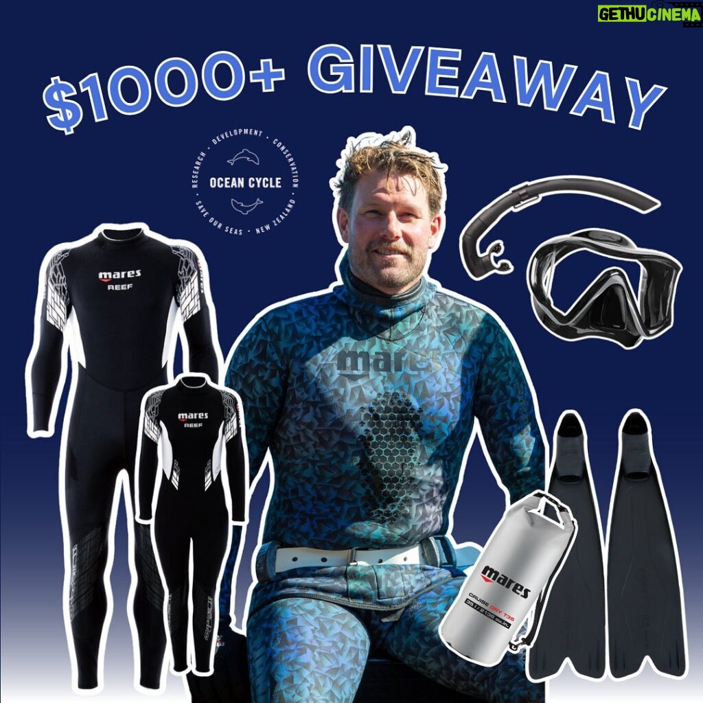 Riley Elliott Instagram - My good friends @ocean.cycle_ have teamed up with the awesome team @divezonetauranga for an amazing GIVEAWAY! 🌊 An ultimate diving essentials prize pack of epic Mares gear worth $1000+ 🤿 Entry details are as follows: For New Zealand based persons only • Follow both @thelifeofrileynz and @ocean.cycle_ • Tag a friend in the comments below (1 tag = 1 entry, enter as many times as you’d like!) • Bonus entry if the Giveaway is shared to stories, tagging both @thelifeofrileynz and @ocean.cycle_ Giveaway winner will receive 👇 - Mares waterproof bag - Mares mask - Dual Snorkel - Mares concorde fins - Mares mens reef 3 wetsuit - Mares womens reef 3 wetsuit The winner will be chosen in 14 days from this posting date. This competition is in no way sponsored, administered, or endorsed by Instagram.⁠ Please beware of fake scam accounts. Winners will be contacted ONLY by @ocean.cycle_ on October 3rd 2023 (and we will never ask for your credit card details to redeem the prize!). I personally wear @maresjustaddwater gear and love it. And @ocean.cycle_ have been a massive supporter of the Great White Project. So why not get involved in this and be in to win some kit for summer.
