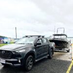 Riley Elliott Instagram - The Sharkmobile is back in action after some horrific weather. Bit of an opening this week to search for some Great Whites. Have you seen any? #cheers to @mazda_nz @extremeboats.nz @gfabtrailers @yamahamarinenz @raymarine_nz @seadek for getting me to and on the water. Cheers to @ocean.cycle_ a recent partner of the project who’s not only supplying fish burley made from salmon off cuts in compostable bags but also has created some epic Project Great White Tshirts of which funds go towards this tagging project. Thanks also to @stoneycreeksportfishing for kitting me out with some amazing gear which has been so necessary through this unprecedented weather of late.
