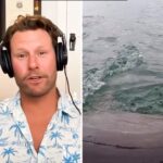 Riley Elliott Instagram - @sharkweek the podcast. Myself talking with @luketipple all about how you study a new and growing population of Great Whites when they pop up in your backyard! Search Shark Week wherever you get your podcasts and tune in. Cheers team