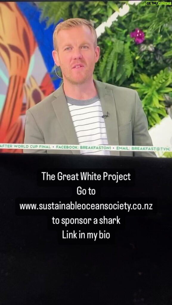 Riley Elliott Instagram - With more Great Whites around NE NZ than ever before it is critical that we understand their movements in order to not only be educated about where and how we recreate in the ocean but also to help conserve this protected species. If you are interested in sponsoring a tag and thus a shark, that you can name and track online for free, please go to www.sustainableoceansociety.co.nz for information on the cost and what’s involved with the Great White App which allows the world to follow where these sharks go. This is a call to those everyday NZers, those big corporates or those small business owners, anyone with a passion for the ocean who wish to support its health and our love to play in it.