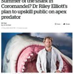 Riley Elliott Instagram - A very exciting Great White project I am launching this summer in NZ and YOU can be directly involved by sponsoring a shark’s satellite tag, naming it, receiving scientific insight on what it does and where it goes anywhere in NZ and the world! More than this, the data will be shared live to the public via an incredible philanthropic web application created by @earthrangertech so that we can all learn about where these animals go, what they do, and of most importance, how their movement and behaviour overlaps with our own. This type of information sharing has proven effective around the world to allow for better coexistence with these apex predators. So please check out the link in my bio for a full run down of how and why this project has come about and send us an email through that link if you are interested in sponsoring a shark to be tagged this summer! :) Note the mapped images are example data showing you how the web application will work and display shark data