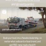 Riley Elliott Instagram – FREE #rampreadycheck for your trailer boat and outboard, no matter what the brand, if you book in at your local @yamahamarinenz dealer in conjunction with @coastguardnz 

This is truly incredible. Don’t be that guy that gets out on the water after a winter of boat neglect and you can start the engine. It puts lives at risk and now thanks to these guys, it is totally avoidable and for free!!! Check out the link in my bio to book or go to their pages.