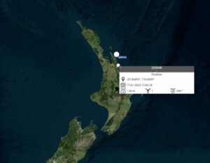 Riley Elliott Instagram - The morning ritual of wake up, coffee in hand but rather than straight to the newspaper, now I am all about seeing where the Great Whites are and wow Mananui has made an incredible mission up the Coromandel Coast, passed my house and to the Mercury Bay Islands. Where to next for this shark??? Keep an eye on the Great White App (link in my bio)