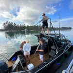 Riley Elliott Instagram - @sharkweek 2023 is a week away for those in the N Hemisphere. Some behind the scenes of Jaws in the Shallows which airs Thursday the 27th July at 8pm Be sure to check it out. Lots of Great Whites, scientific firsts, amazing Nz locations and a variety of other sharks species.