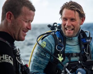 Riley Elliott Instagram - So I told @abc4explore "mate sorry forgot to tell you, we are about to dive with tiger sharks in a place where no one has intentially done so before, and there's more under there than any place on earth, and there a massive food source that has them all super competitive"

He said "come on mate I've done 85 or something shark weeks, nothing can be new to me" 
Neither of us said this but there is some truth in the statements

@sharkweek starts in just five days time!!!!! Tune into @discovery on the 29th July for #sharksofheadstonehell to see what we got ourselves into