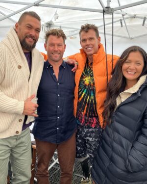 Riley Elliott Instagram - A weekend of crazy context!!

Friday, speak to hundreds of school kids about the importance of sharks and our oceans thanks to @mazda_nz and our annual Treemendous circuit. 
Saturday: attend the boat show to highlight the incredible support I have had from @extremeboats.nz @yamahamarinenz @gfabtrailers @raymarine_nz @seadek who put together a boat package which has enabled the Great White Project in NZ and a @sharkweek show to be released this summer. Also to share my occupational journey with the next generation of kids, encouraging following your passion with the necessity of working hard. 

Sunday: turn up to a Hollywood set to work with the awesome Jason Momoa @prideofgypsies sharing a passion for the ocean, it’s incredible creatures, the cultural connections with it. Jason is obviously a hugely successful actor but he was more so a genuine, kind at heart, incredibly hard working man who had friends and family on set and I was stoked to have been invited by him! He also made me have a massive bonus fan girl moment by inviting two of my favourite ocean legends on set - @mikecoots who is an incredible photographer and shark ambassador, having lost a leg to a Tiger shark attack, Mike is such a powerful messenger of pro shark appreciation. And @kimi_swimmy an incredible women who is so humble and kind that you fully recognise what living in the ocean does for one’s personality. A ray of complete sunshine and one which inspired my lovely wife @amberandfriendsphoto to become a mother in the face of fear of losing one’s identity or ability to play in the sea. So powerful have been Kimi’s stories that I read up on the incredible Haenyeo women freedivers from Jeju and Amber created Project Hapū aimed at showcasing how incredible women are through pregnancy and ocean lives. 

After such a weekend of massive context shifts from Hollywood to school classrooms, I think the highlight will always be the sharing of knowledge and information with others, in efforts to improve the world around us. The shiny stuff can be nice but the natural world is what keeps us alive