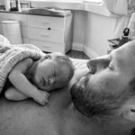 Riley Elliott Instagram - So we had a baby girl!!!! ✨ Sailor Jane Elliott ✨ Born 3rd October, 3.3kg. I’ve held baby sharks before, a few human ones here and there, but never have I experienced something quite like this. After an amazing labour by Amber, where she did 3/4 of the labour at home, we were surrounded by the most incredible team of women at North Shore Hospital. I was instructed by our midwife to catch my very own baby girl as she came into the world. From her very first moment in this world she was eyes open, super inquisitive and has been a dream so far, peacefully observing her new world with us. She’s already been in the water with Great Whites for Shark Week (inside mummy), has a wolf for a brother, and will likely live a very oceanic life. Lots of love little Sailor. And Amber, I am and always will be blown away by your strength and beauty xxx