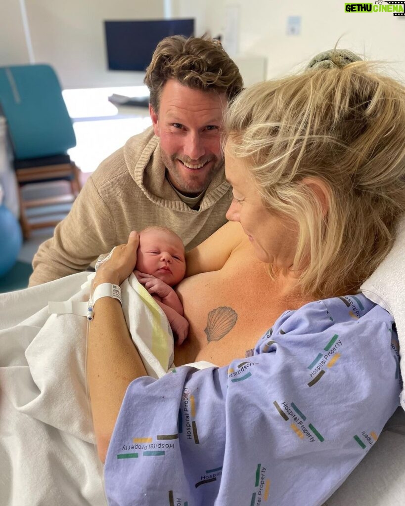 Riley Elliott Instagram - So we had a baby girl!!!! ✨ Sailor Jane Elliott ✨ Born 3rd October, 3.3kg. I’ve held baby sharks before, a few human ones here and there, but never have I experienced something quite like this. After an amazing labour by Amber, where she did 3/4 of the labour at home, we were surrounded by the most incredible team of women at North Shore Hospital. I was instructed by our midwife to catch my very own baby girl as she came into the world. From her very first moment in this world she was eyes open, super inquisitive and has been a dream so far, peacefully observing her new world with us. She’s already been in the water with Great Whites for Shark Week (inside mummy), has a wolf for a brother, and will likely live a very oceanic life. Lots of love little Sailor. And Amber, I am and always will be blown away by your strength and beauty xxx