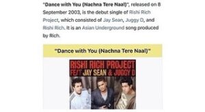 Rishi Rich Instagram - 20 ʏᴇᴀʀꜱ ʟᴀᴛᴇʀ 🤍. ( Dance With You - 8th September 2003 )