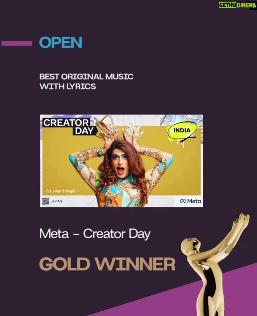 Rishi Rich Instagram - Pleased to announce we are a part of the winning team for @DynamiteDesign at the 2023 @promaxindia awards! Winning GOLD ! Myself and @iamkiranee were officially commissioned by Meta India @meta and @sheetalsudhir at @dynamitedesign to Produce , Write and Rap for the soundtrack for #metacreatorday. Winning Best original Music & Lyrics along side an amazing team. Congrats to everyone involved ⭐️⭐️⭐️. Swipe left to have a listen to the vibes !
