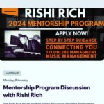 Rishi Rich Instagram – Join Me for an exciting online discussion about my forthcoming mentorship program where you will have the opportunity to ask questions directly to myself before you enroll. The link to register is in my Bio. See you there 🗓️