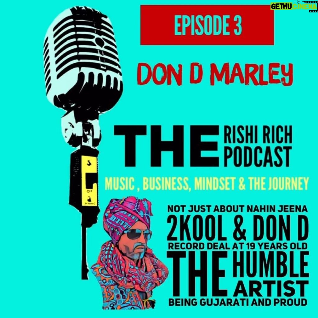 Rishi Rich Instagram - Episode 3 of The Rishi Rich Podcast with Don D Marley offers a heartfelt and insightful chat about the realities of starting off young in the music industry, the fusion of cultural roots into music, and the rollercoaster of emotions that come with pursuing a career in music and business. Listeners are treated to a genuine and inspiring conversation that provides valuable insights into the industry and the personal journey of an artist. Will be available this Thursday 1st February 2024.