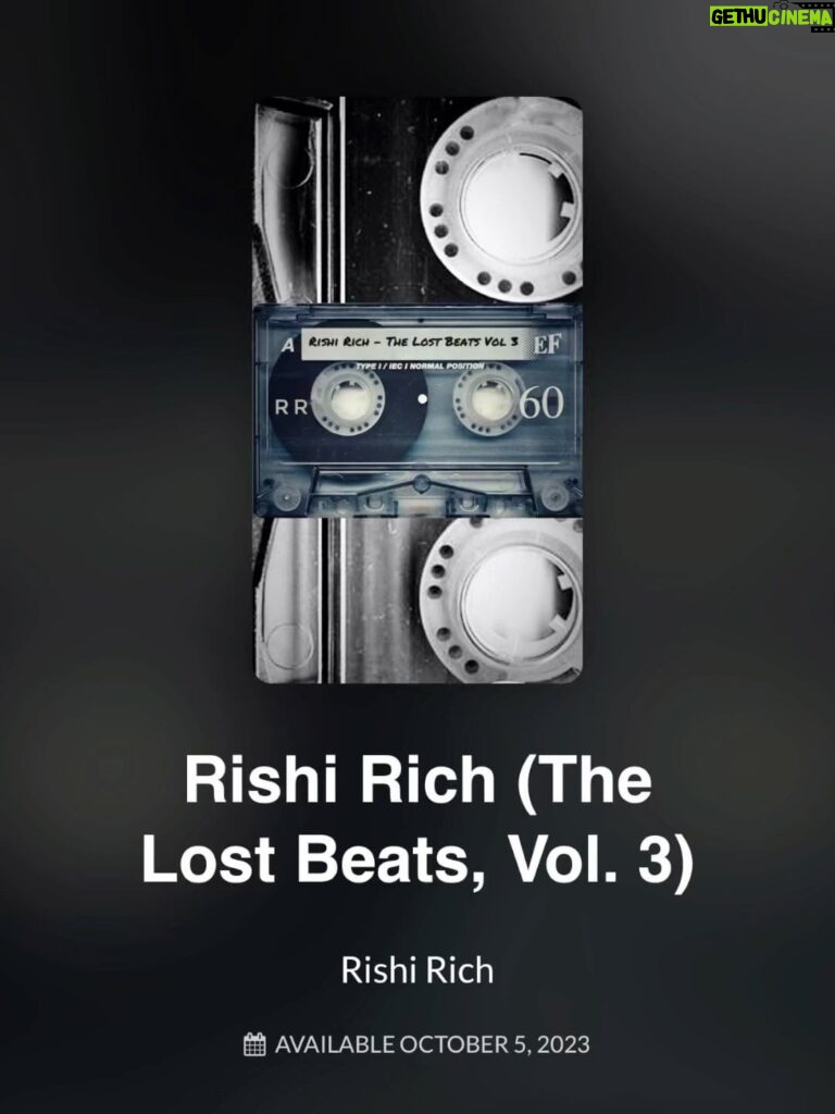 Rishi Rich Instagram - Preview Now The Lost Beats Vol 3 / Out October 5th 🔊🔊🔊🔊🔊