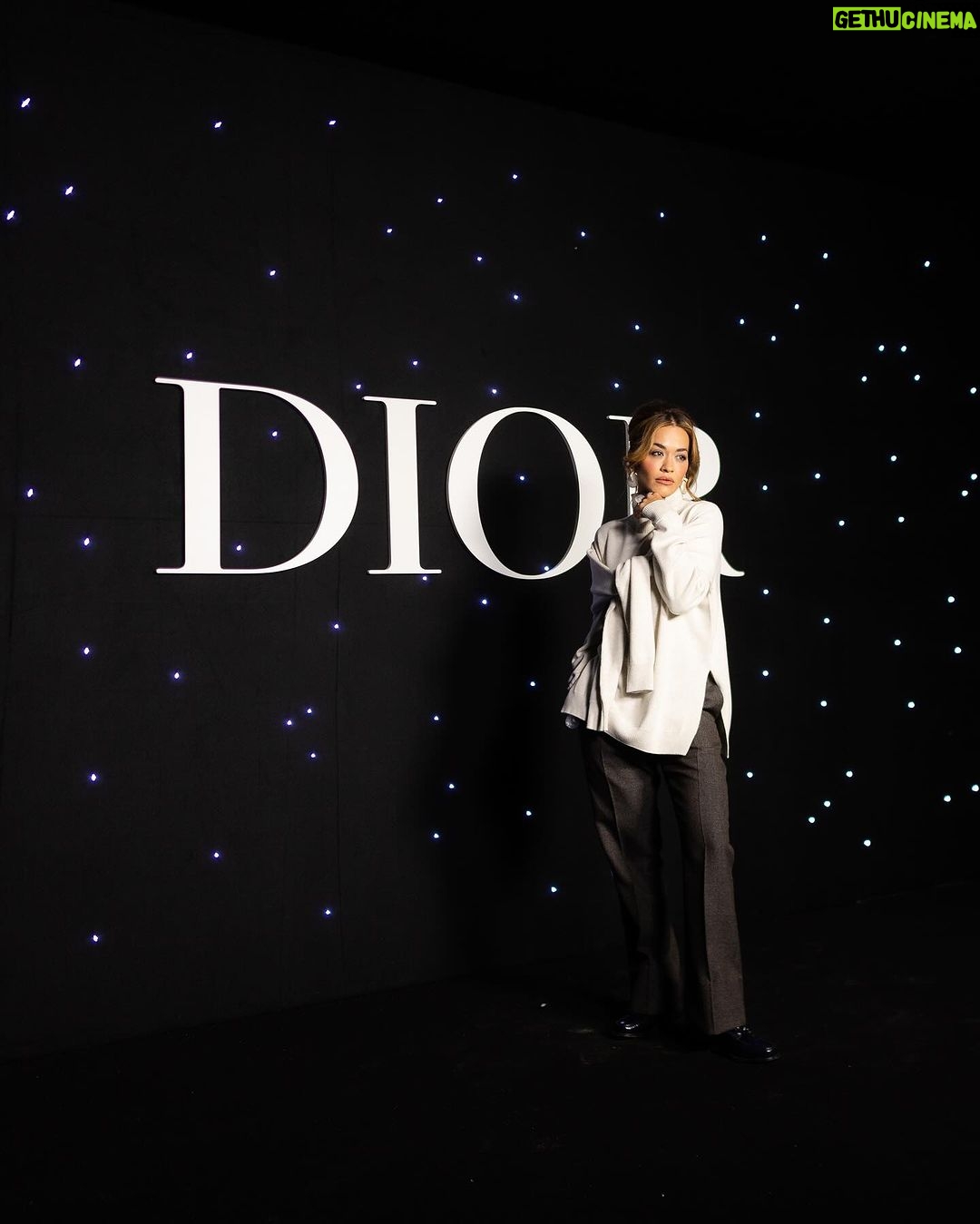 Rita Ora Instagram - Paris Fashion Week!! The Ora’s are here ✨💘 What a beautiful first show from my dearest @mrkimjones @dior words can’t express how incredible it was!! I think I like this little life! Hair and make up by my lady @lisalaudat1 📸 @tiziano.raw #ad Paris, France