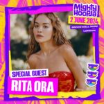 Rita Ora Instagram – Yaaaaas summer 2024 is already shaping UP!!! 🌈💕 I can’t wait to be on stage at @mightyhoopla with some of my faves!! Tickets available now 😘🤠