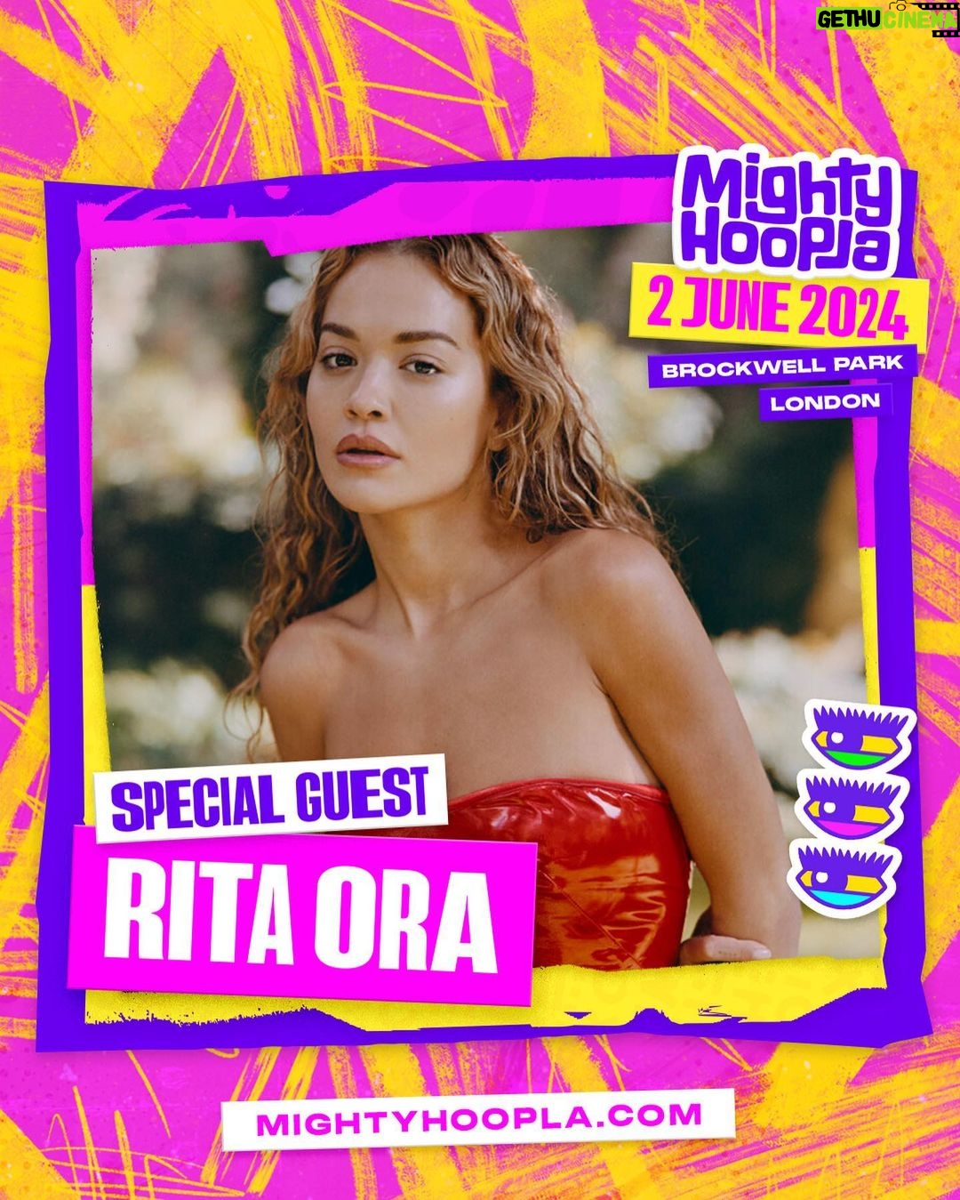 Rita Ora Instagram - Yaaaaas summer 2024 is already shaping UP!!! ππ I canβt wait to be on stage at @mightyhoopla with some of my faves!! Tickets available now ππ€