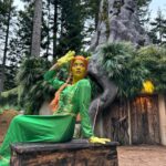 Rita Ora Instagram - Halloween energy hasn't faded and she looks GOOOOD in green!!💚🧌 Thanks @airbnb and @bchesky for this unforgettable swamp trip!! #ad