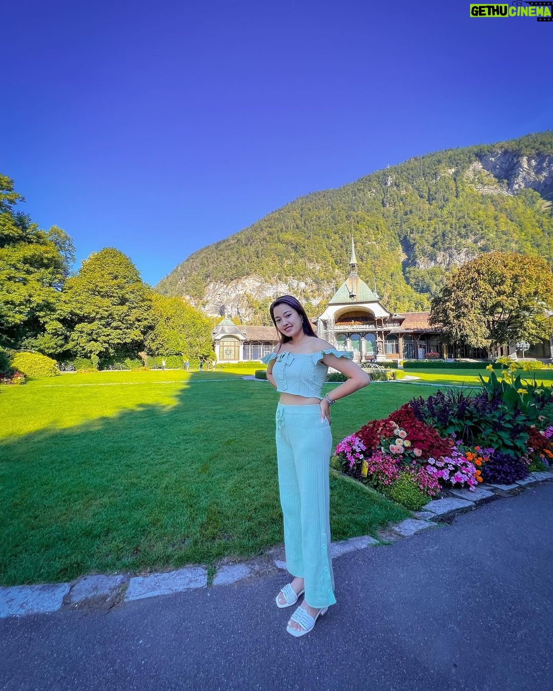 Riyasha Dahal Instagram - Nature's beauty is a masterpiece that never needs an art gallery. Interlaken, Swizerland
