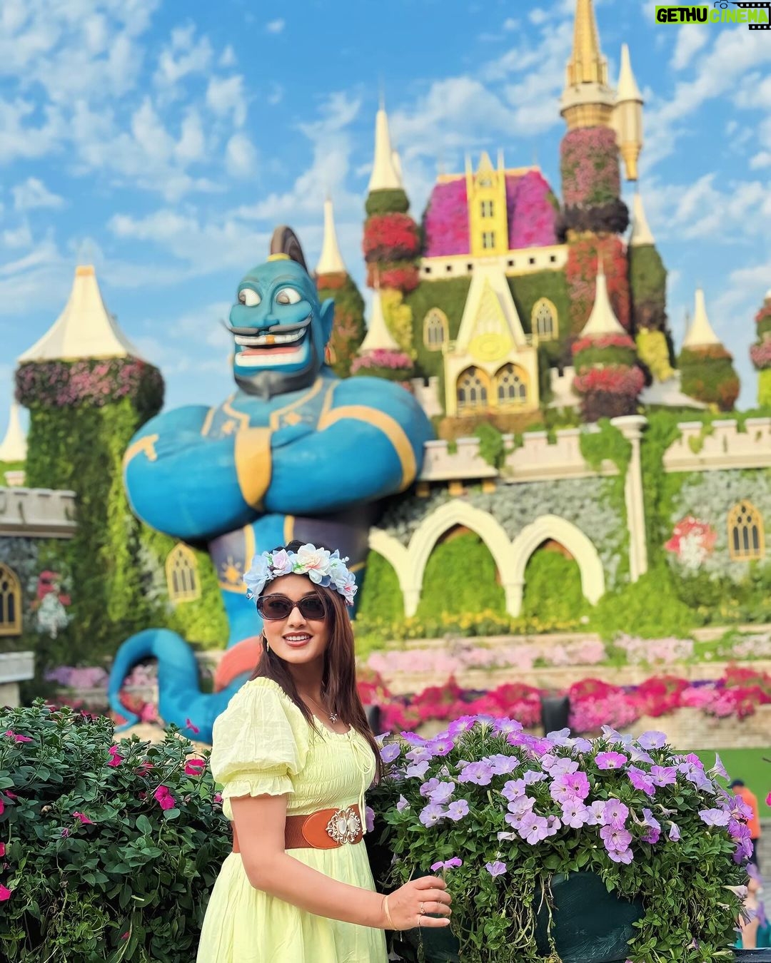Riyasha Dahal Instagram - Embracing the imperfections, my soul radiates a beauty that goes beyond the surface. Miracle Garden, Dubai