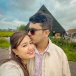 Riyasha Dahal Instagram - The best things in life are sweet kisses. @mystic_victor ♥️ Zaanse Schans- A Windmill Village
