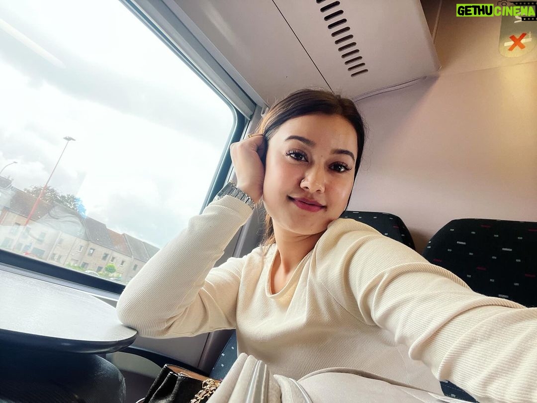 Riyasha Dahal Instagram - Excited for next Destination 🥰 Watch my new vlog at “Riyasha Dahal Official” youtube channel. ♥️ Tournai, Belgium