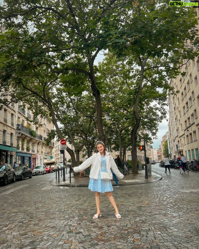 Riyasha Dahal Instagram - Shooting location of Emily in Paris. ♥️ #emilyinparis Paris, France