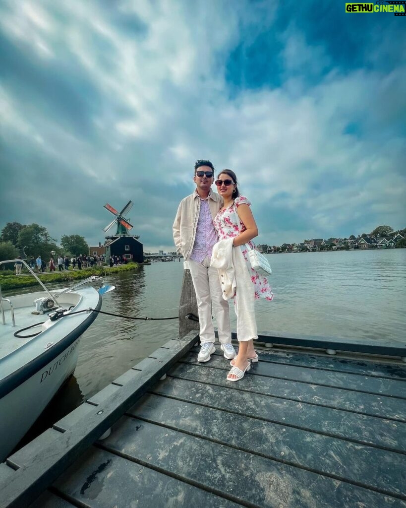 Riyasha Dahal Instagram - In your eyes, I've found my forever honeymoon destination. @mystic_victor ♥️ Zaanse Schans - Holland - Netherlands