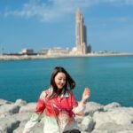 Riyasha Dahal Instagram - Caught in a moment of genuine laughter, embracing the beauty of spontaneity. Abu Dhabi, United Arab Emirates